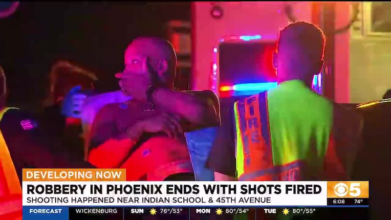 An erratic driving stop led Phoenix officers to a man who had been shot miles away and was...