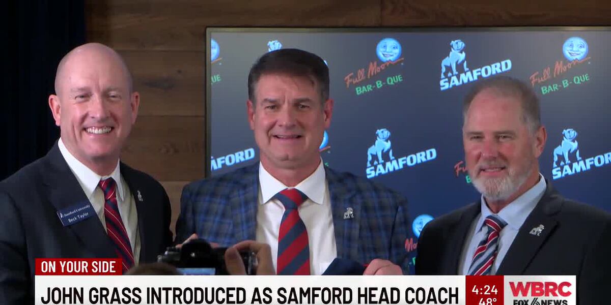 Samford Racing Heads John Grass introduced as Samford head football coach