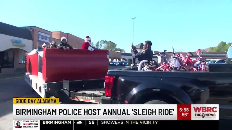 Birmingham Police host annual 'sleigh ride'